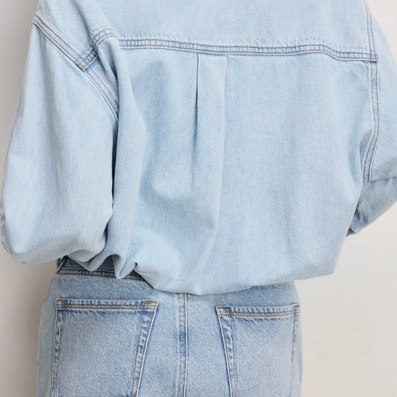 Good American Light Blue Denim Mini Skirt - Picture 4 of 4